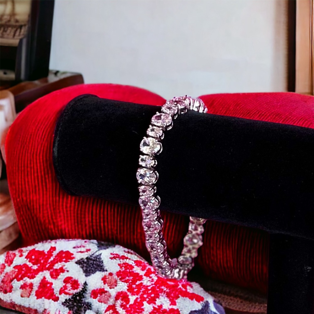 New! Bold And Beautiful Diamond Tennis Bracelet - Picture 8 of 8